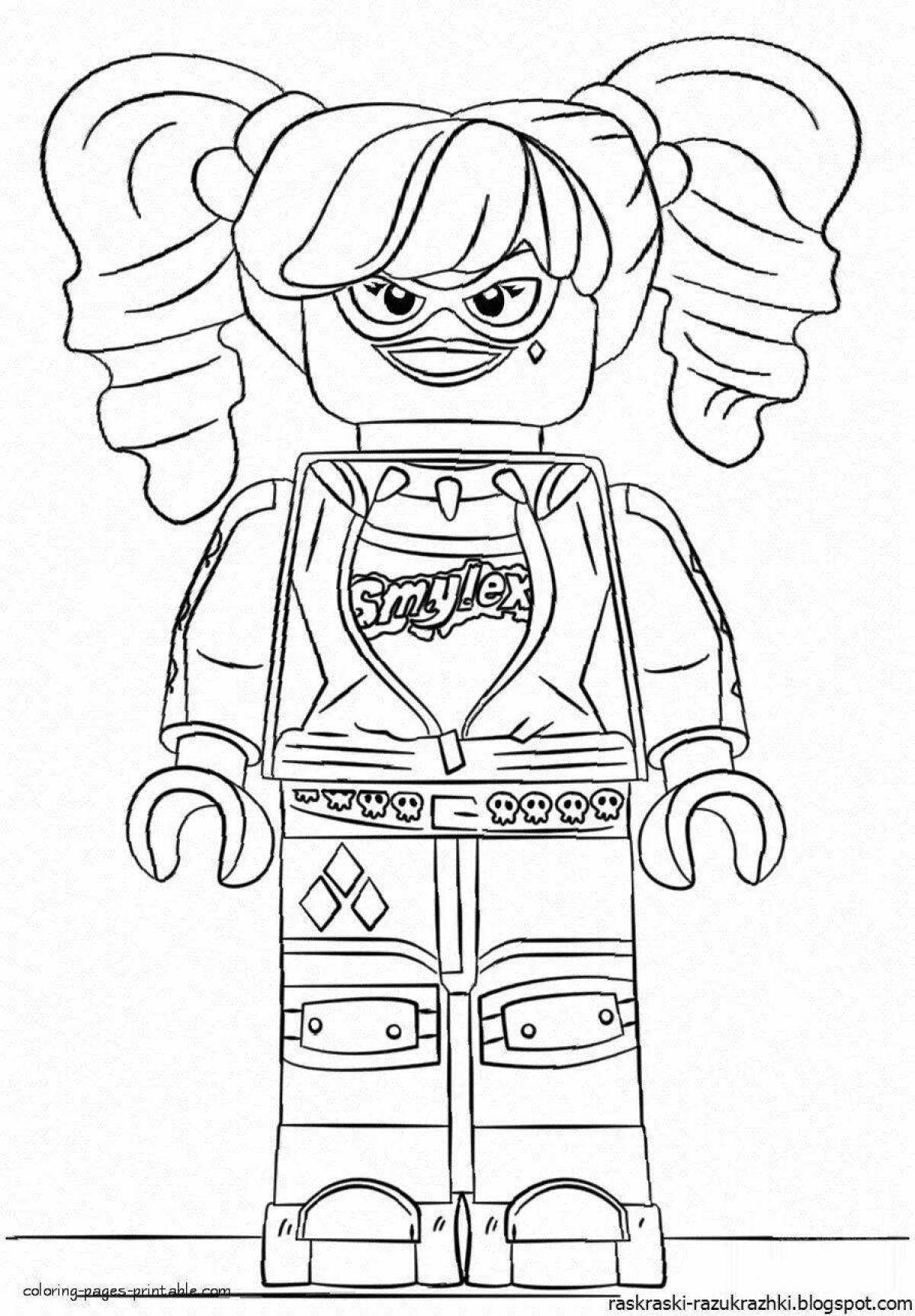 Joyful roblox coloring for girls