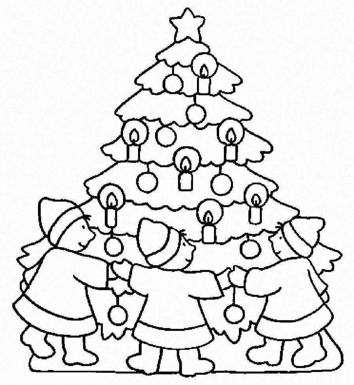 A jubilant round dance coloring pages for children
