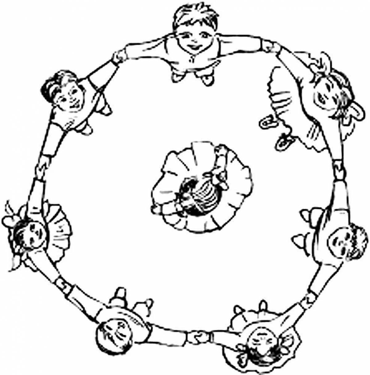 Children's dance coloring for minors