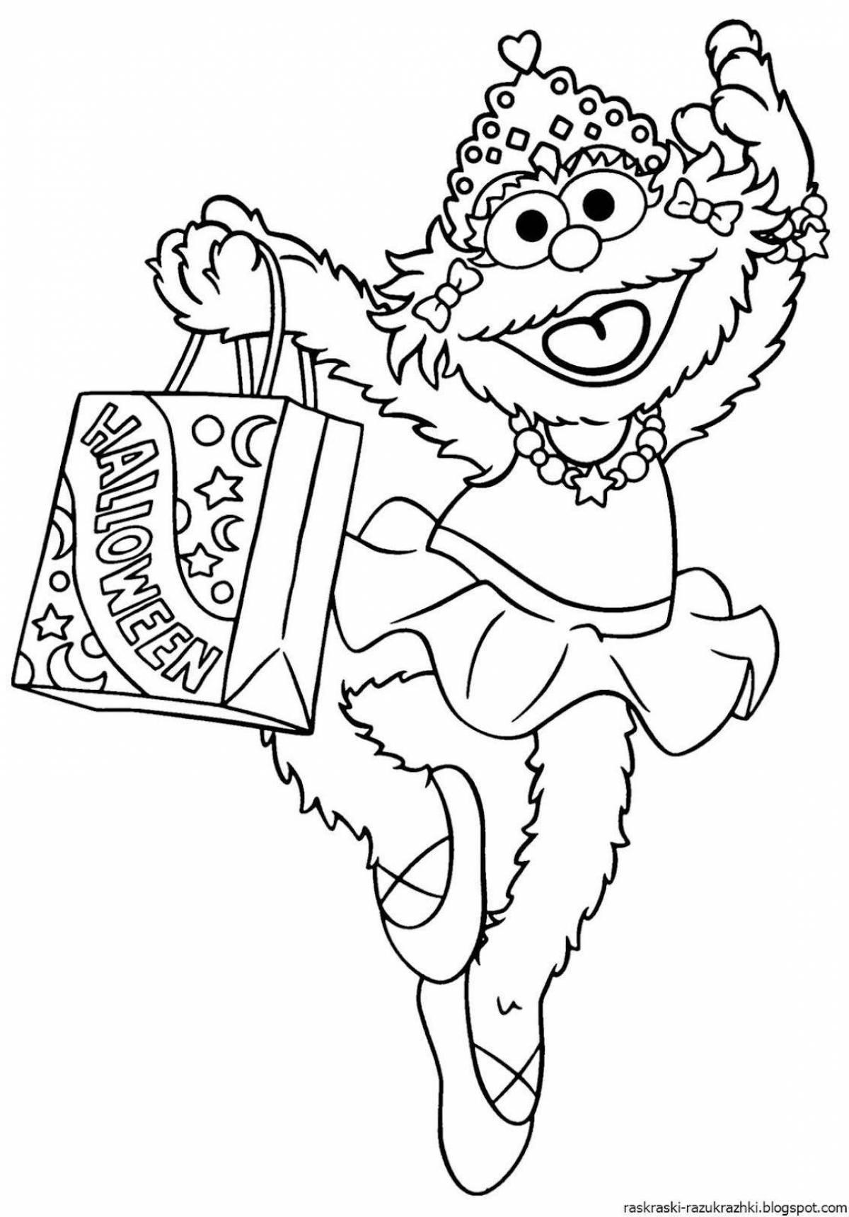 Fun coloring book funny for kids