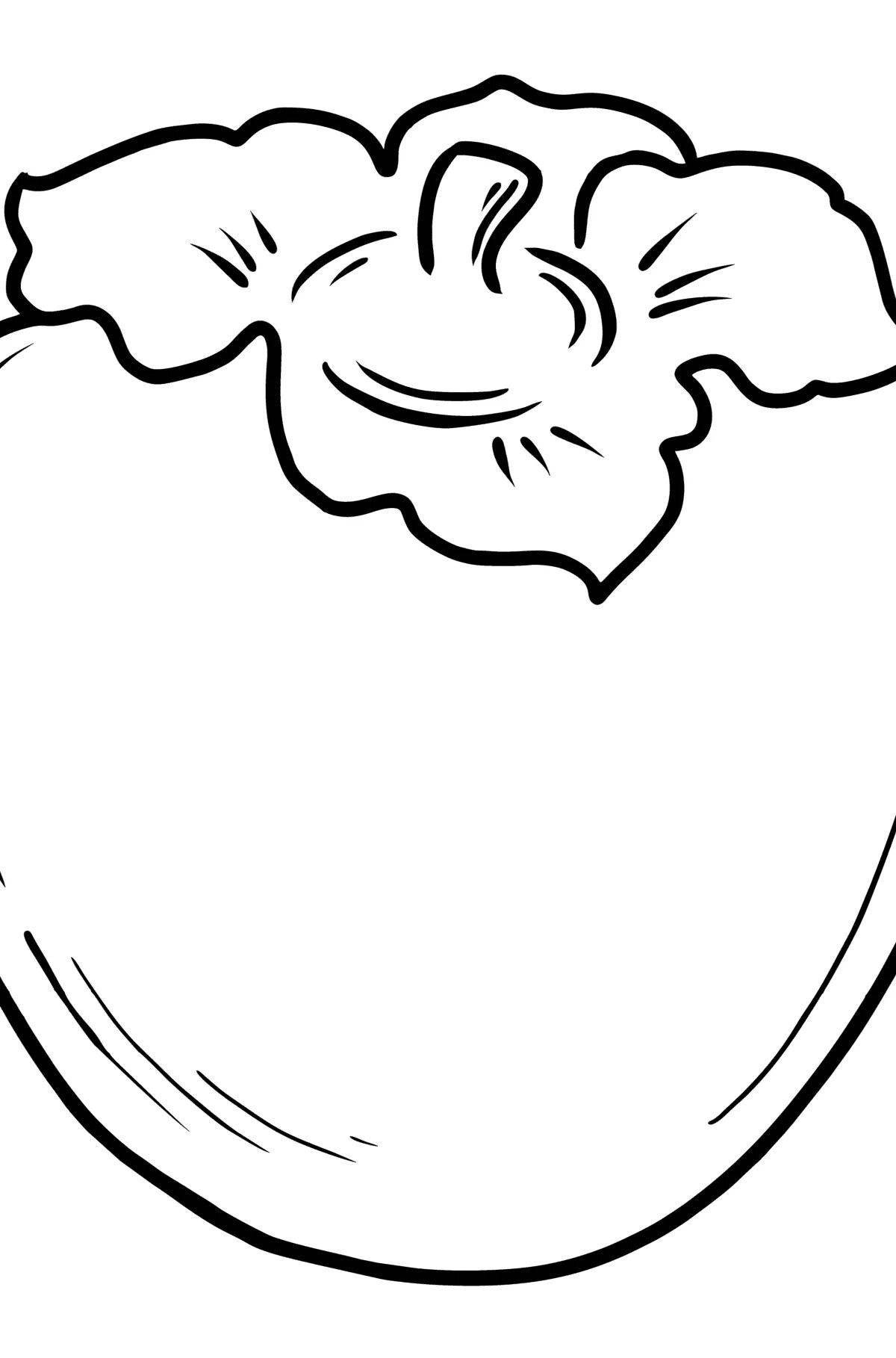 Amazing persimmon coloring page for kids