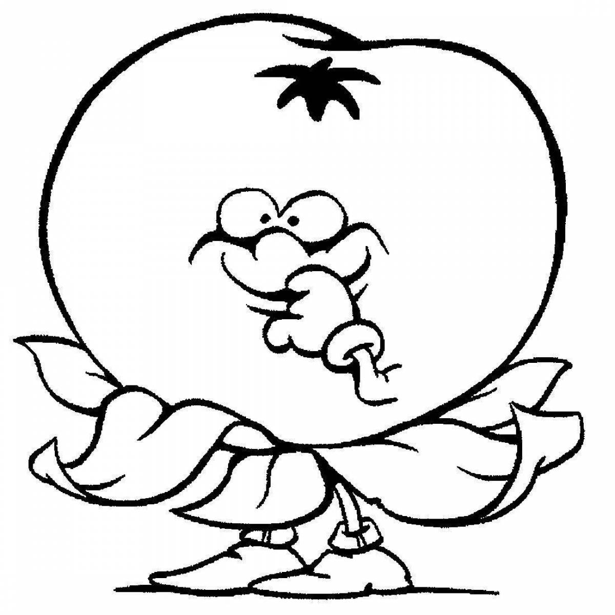 Photo Glorious persimmon coloring pages for kids