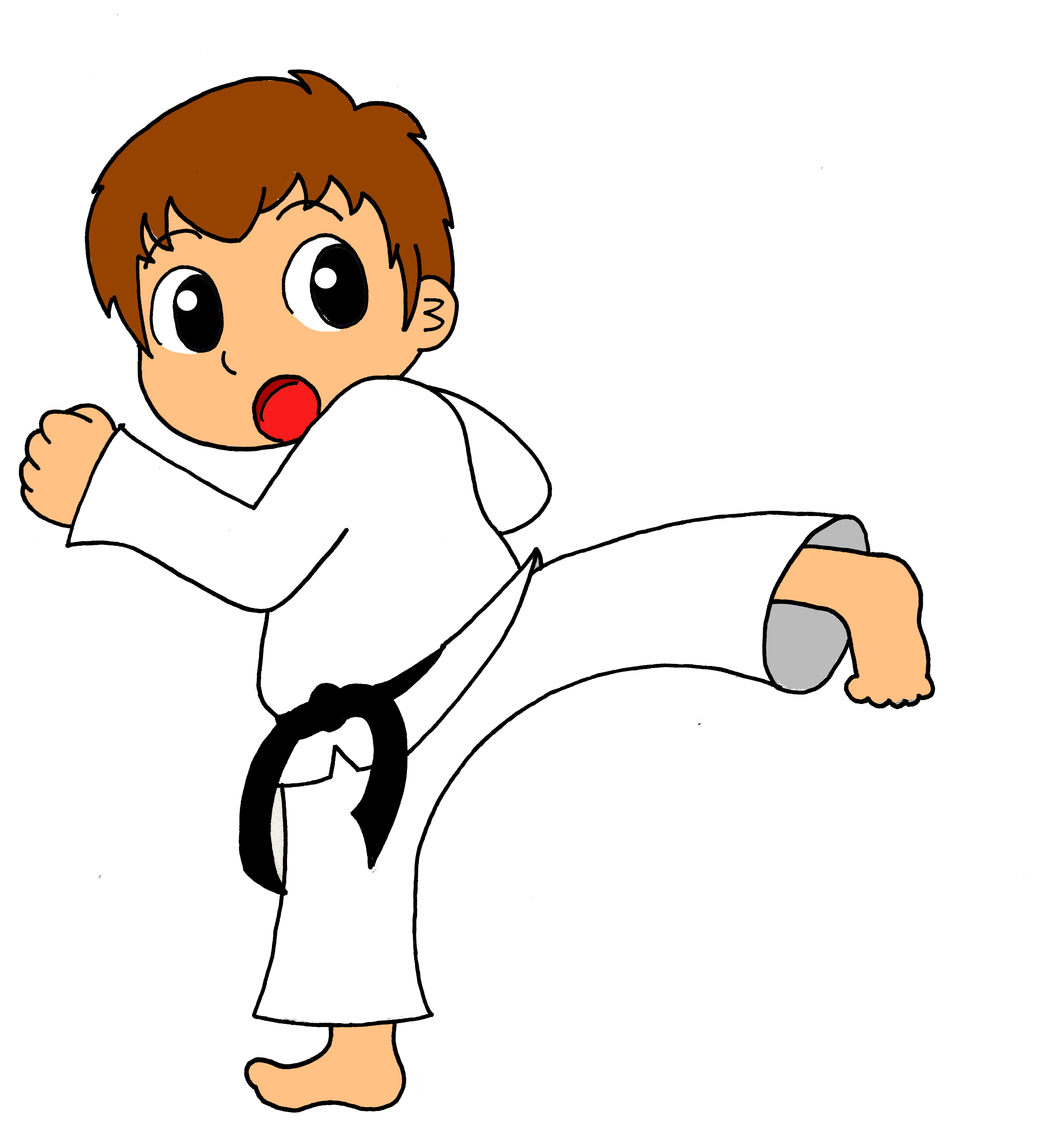 Exciting judo coloring book for kids
