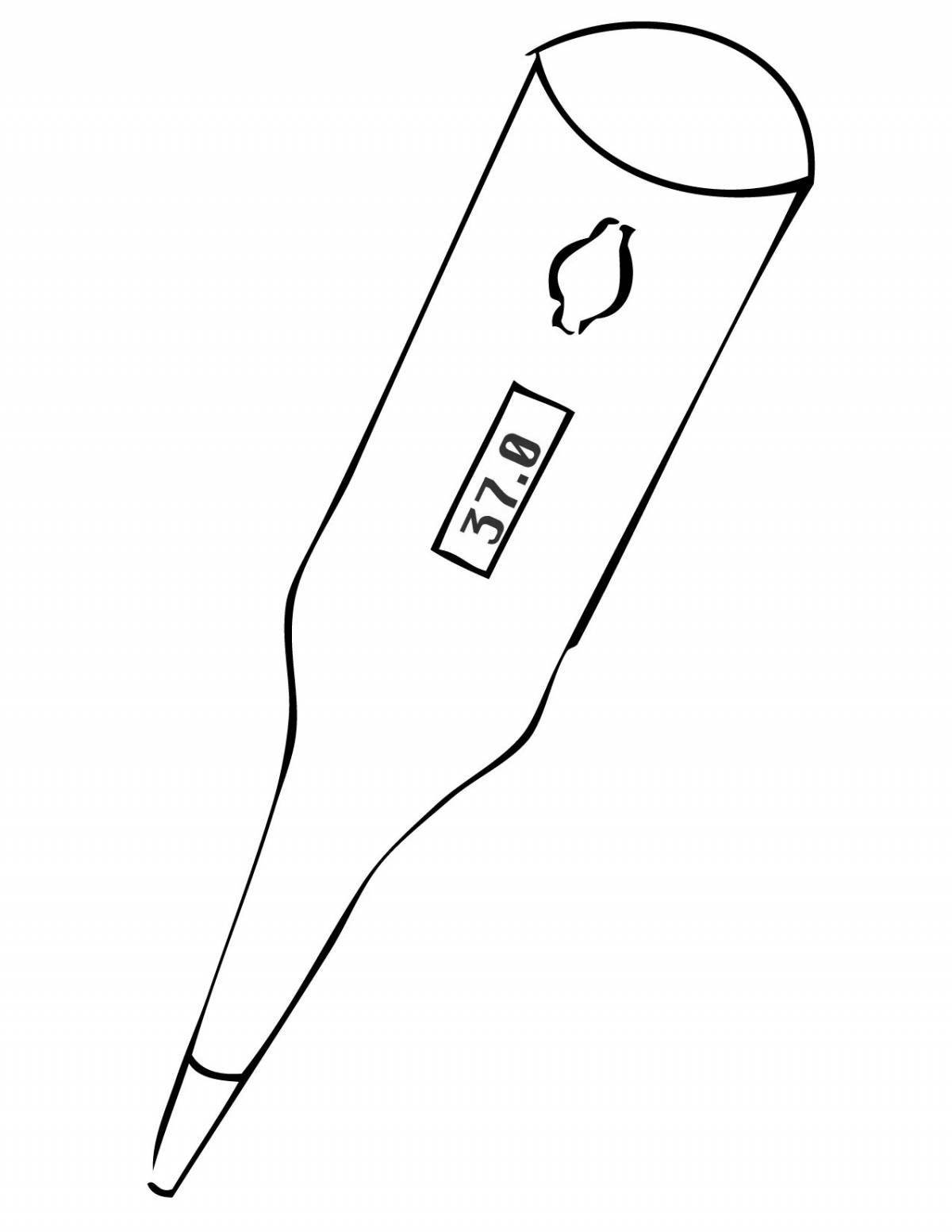 Fun thermometer coloring book for kids