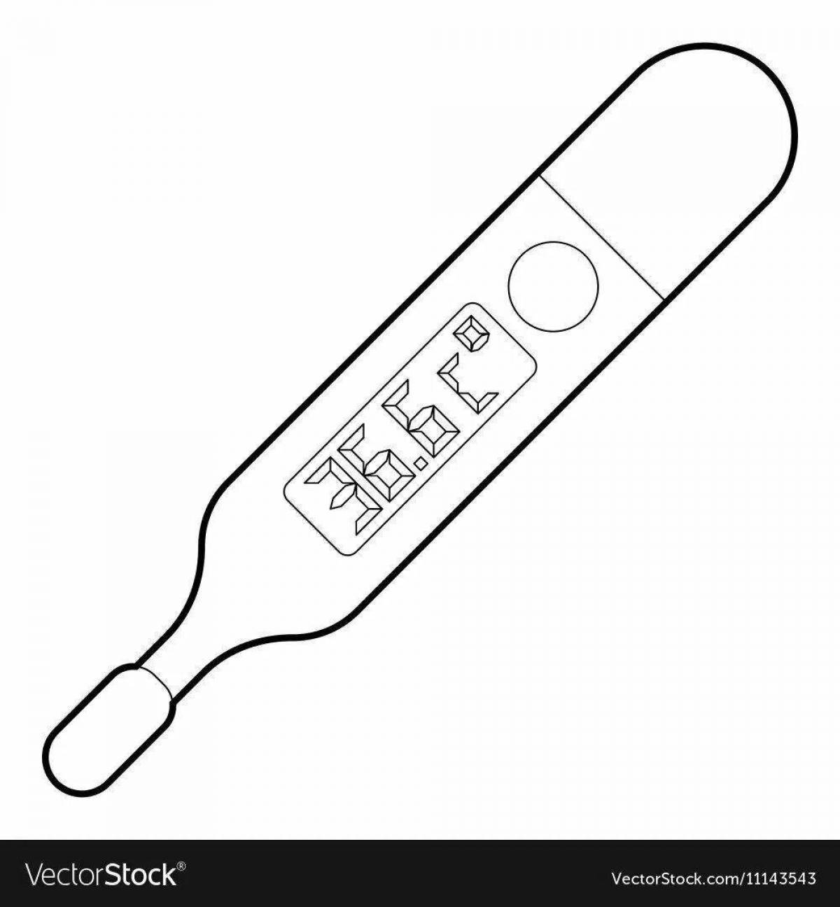 Children's thermometer coloring book