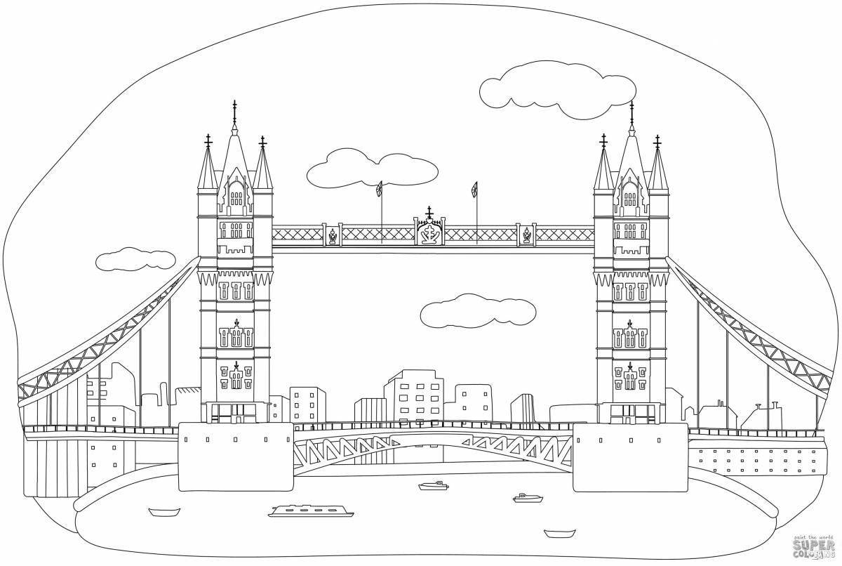 Wonderful London coloring pages for kids