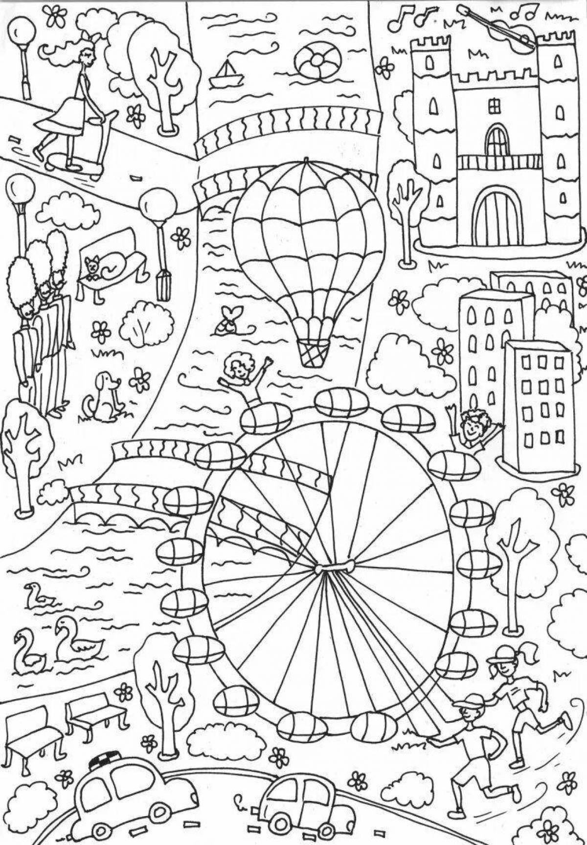 Cute london coloring pages for kids