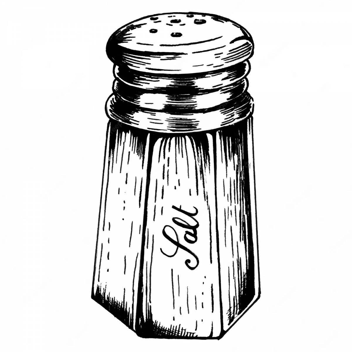 Fun salt coloring for babies