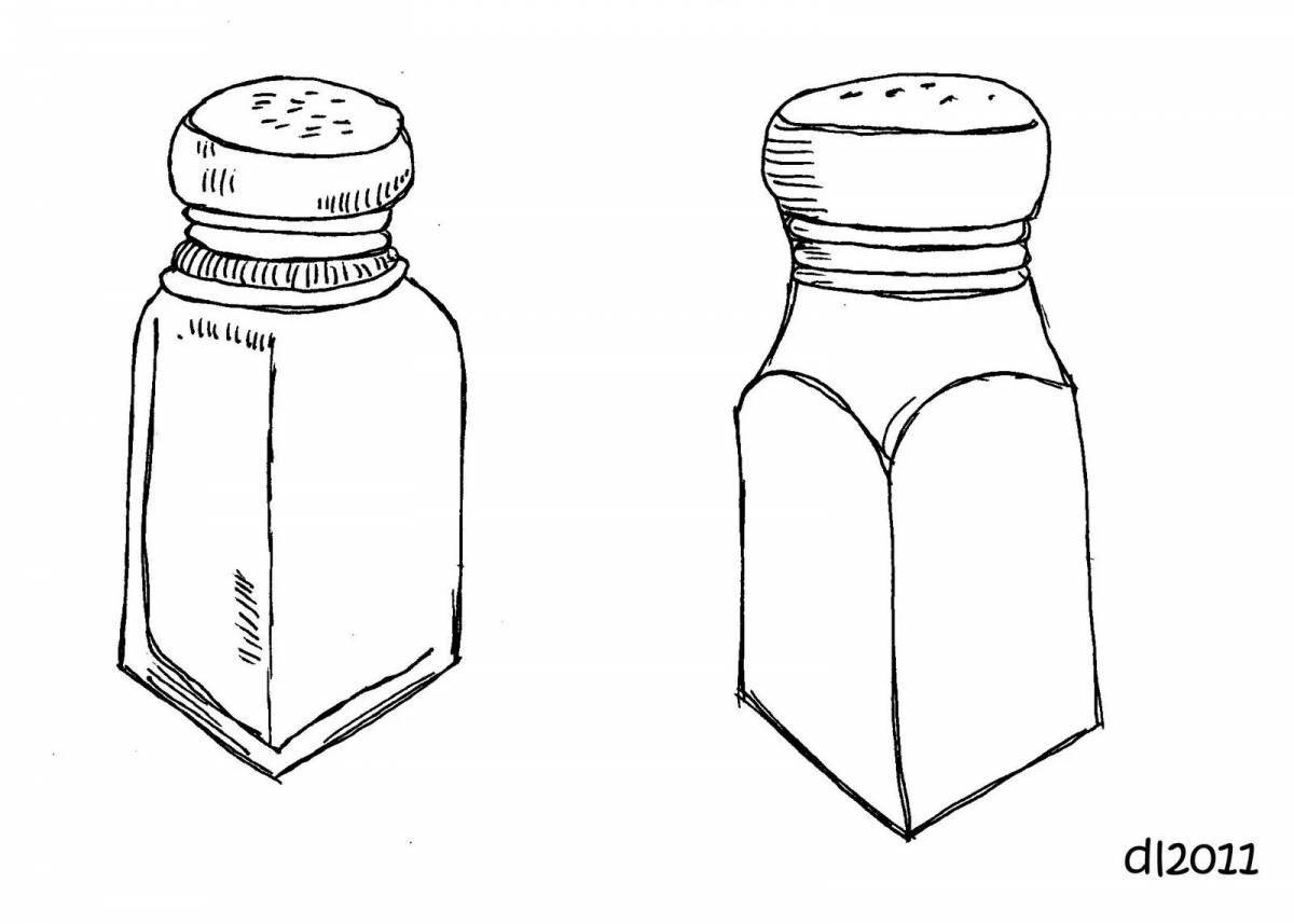 Coloured salt for children