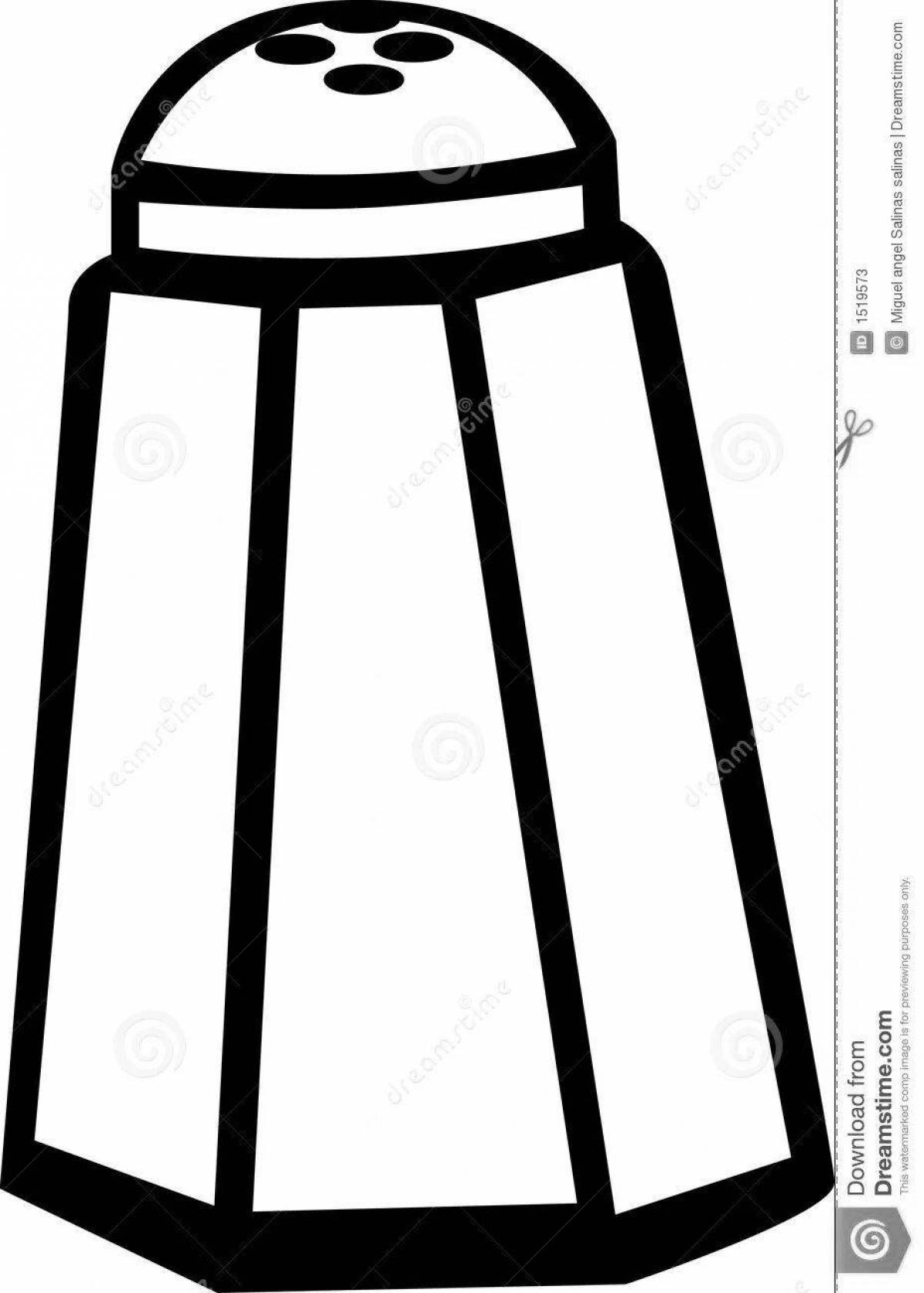 Color-frenzy salt coloring page for babies