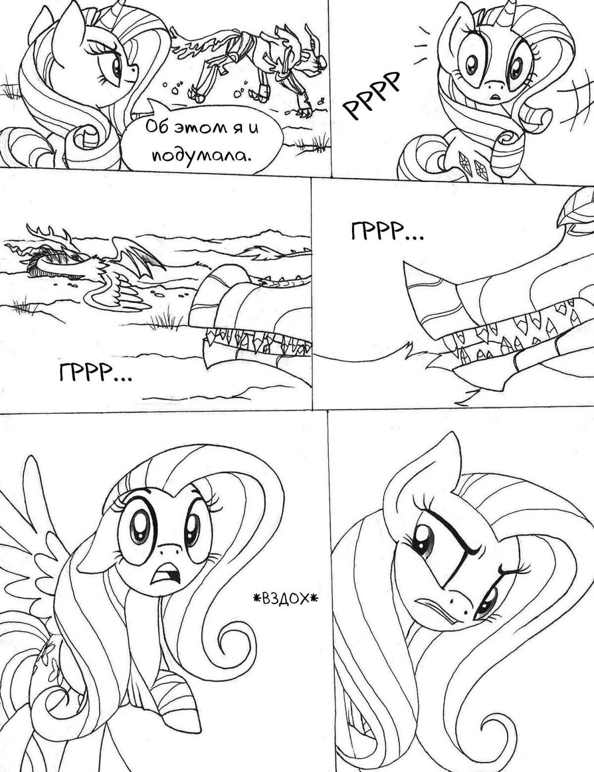 Coloring comics for girls