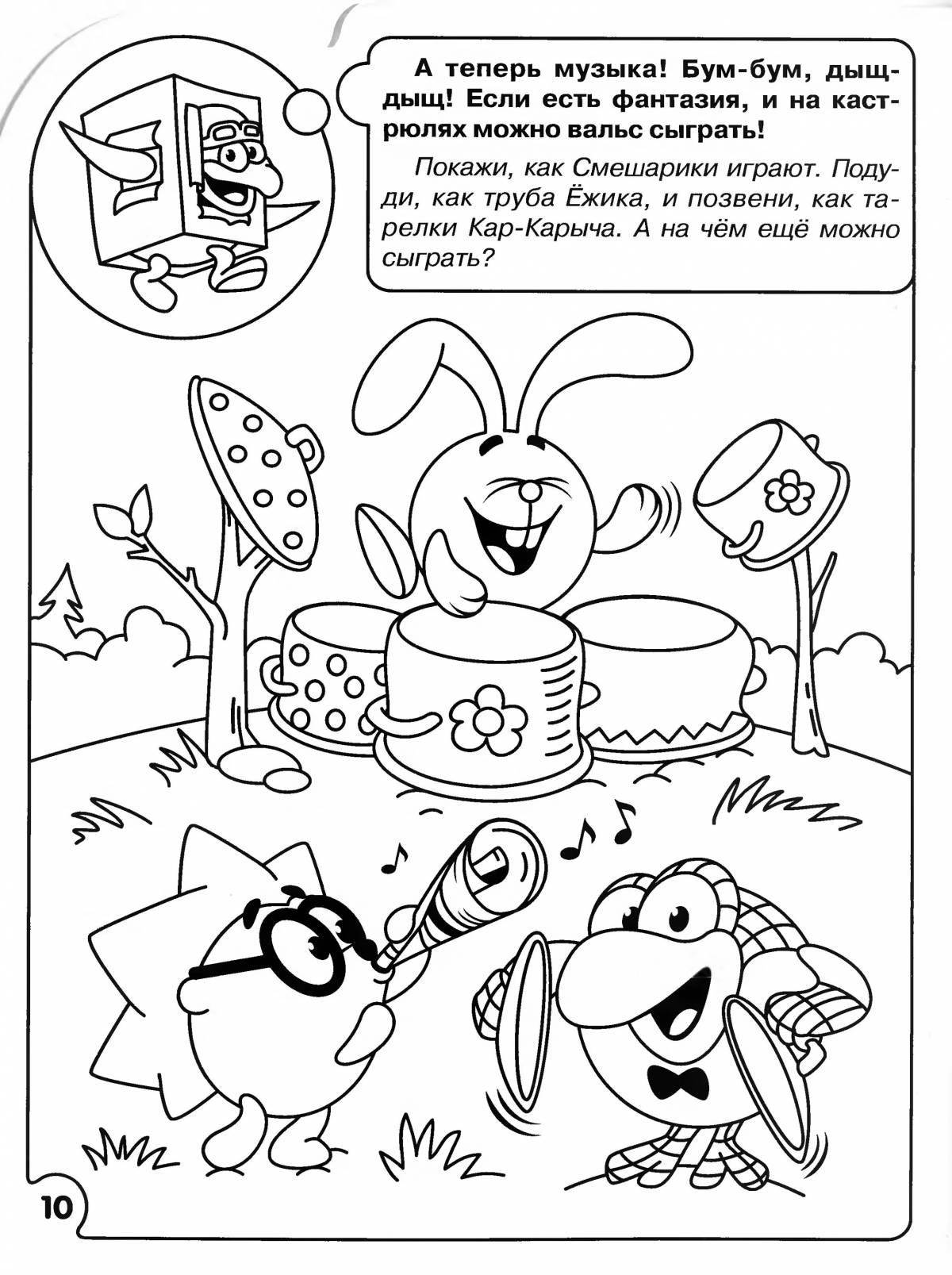 Funny comics coloring for girls