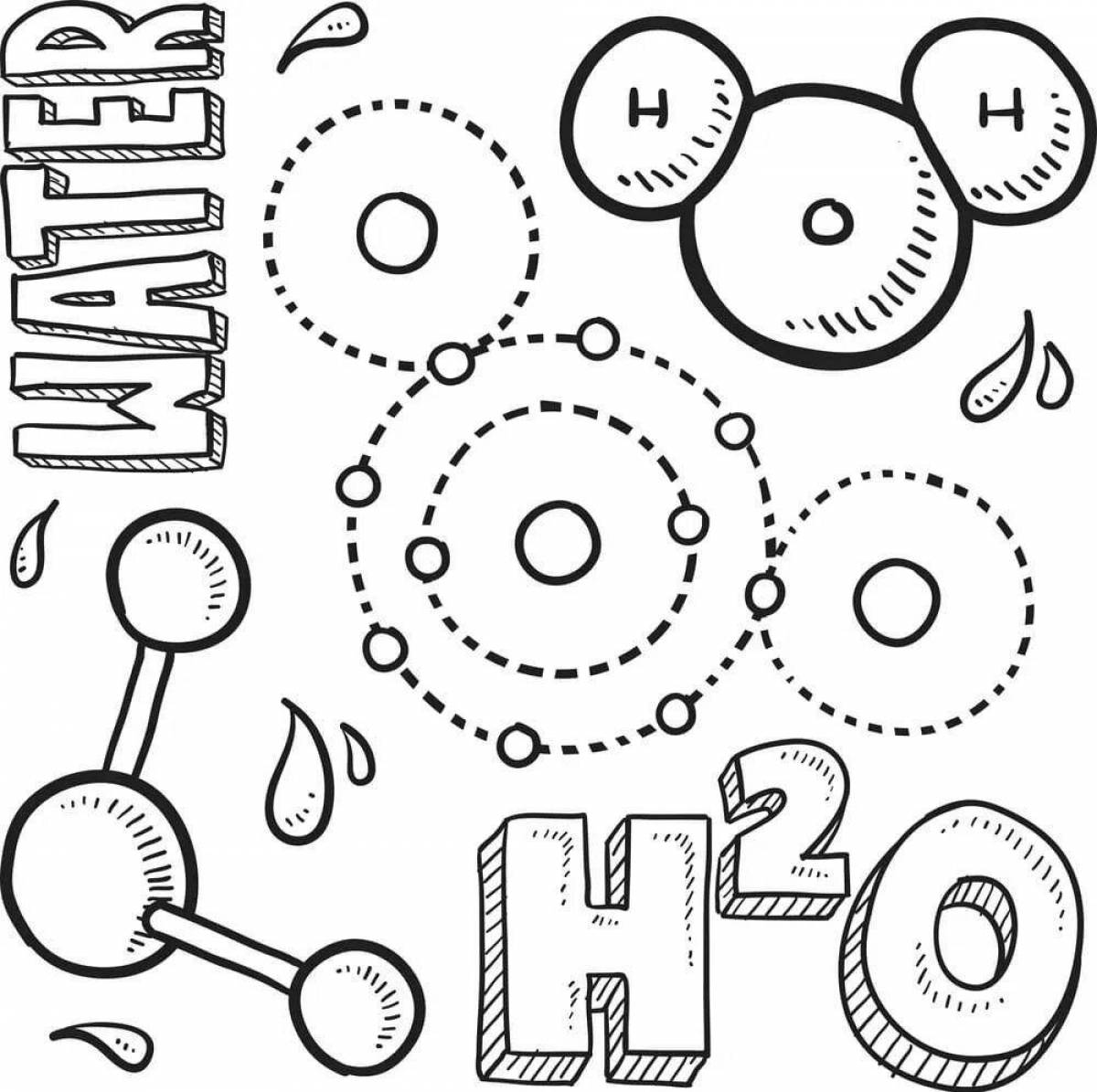 Chemistry coloring book for little students