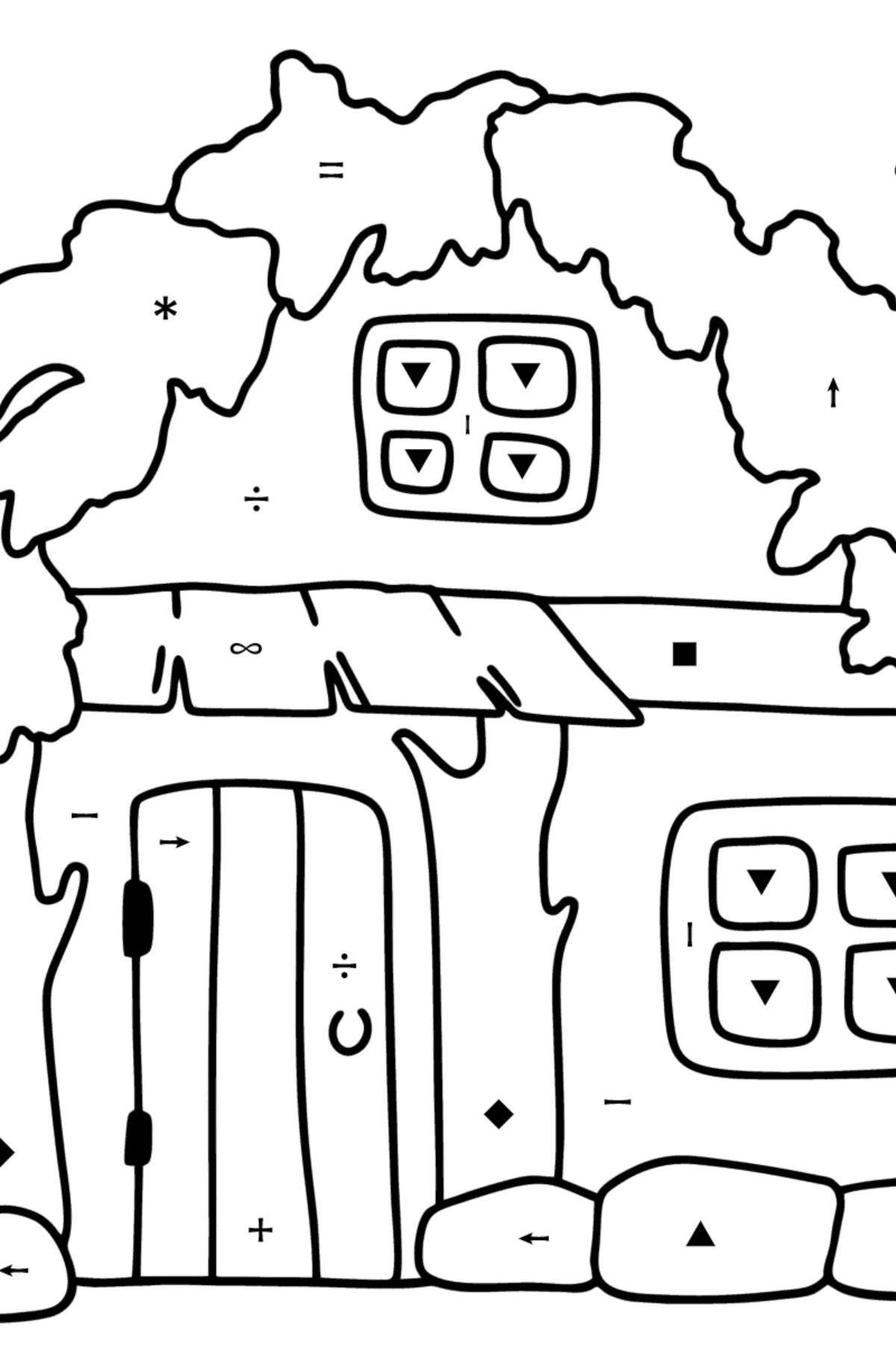 Exciting hut coloring book for kids