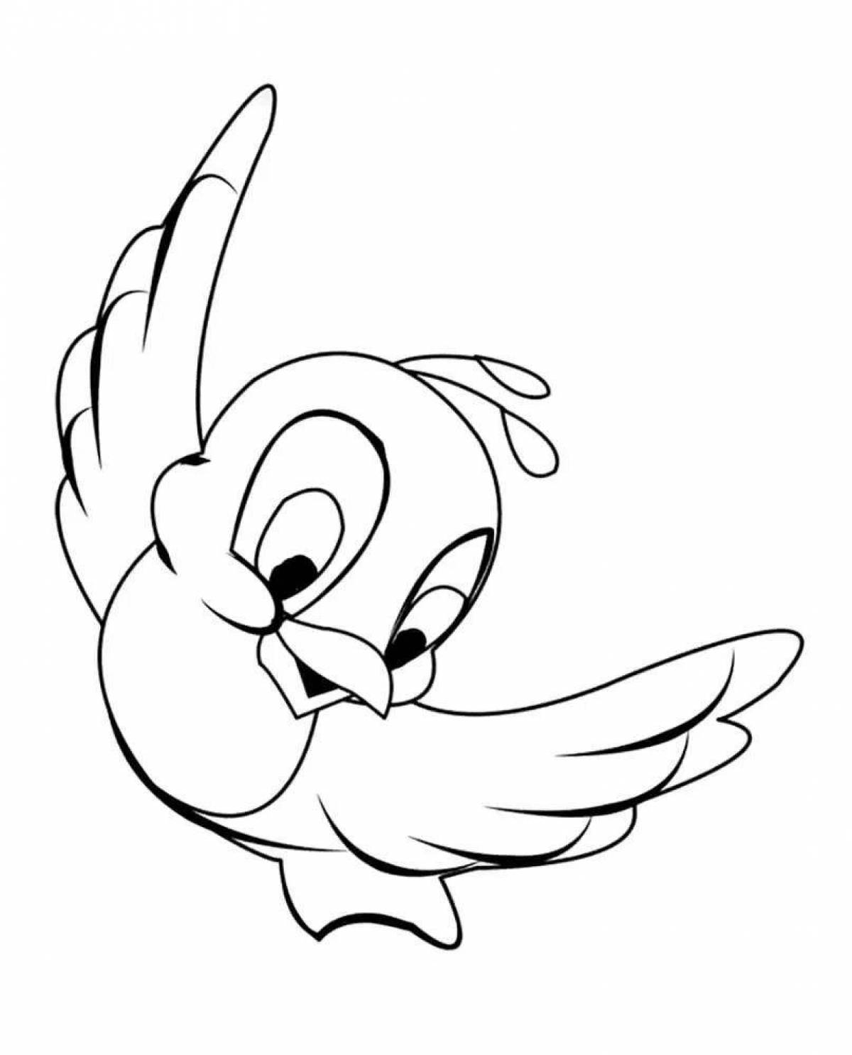 Wonderful bird coloring pages for kids