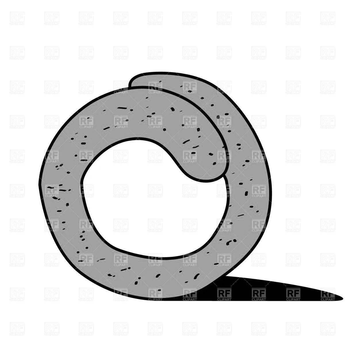 Coloring bagels for kids