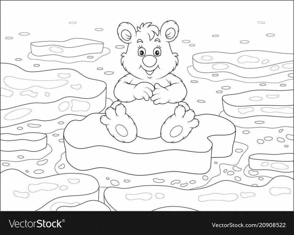 Amazing ice floe coloring pages for kids