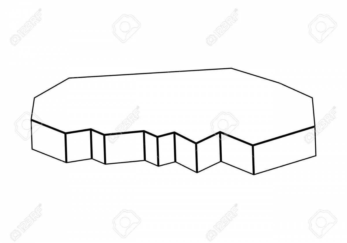 Photo Adorable ice floe coloring book for kids