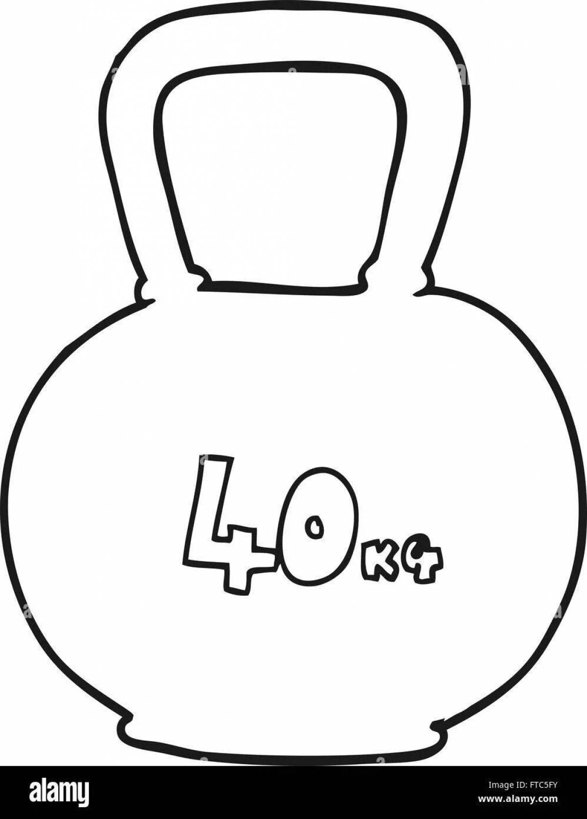 Amazing coloring pages with weights for babies