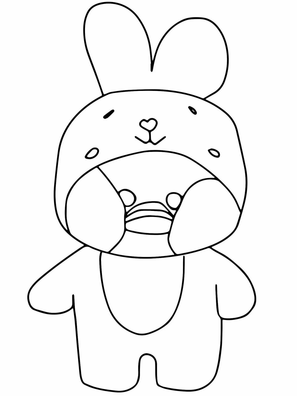 Cute lalaphan coloring book for kids