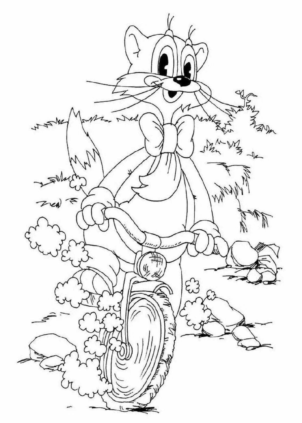 Attractive leopold coloring page