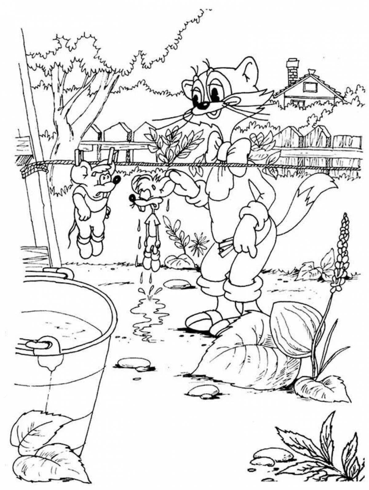 Photo Coloring cute leopold