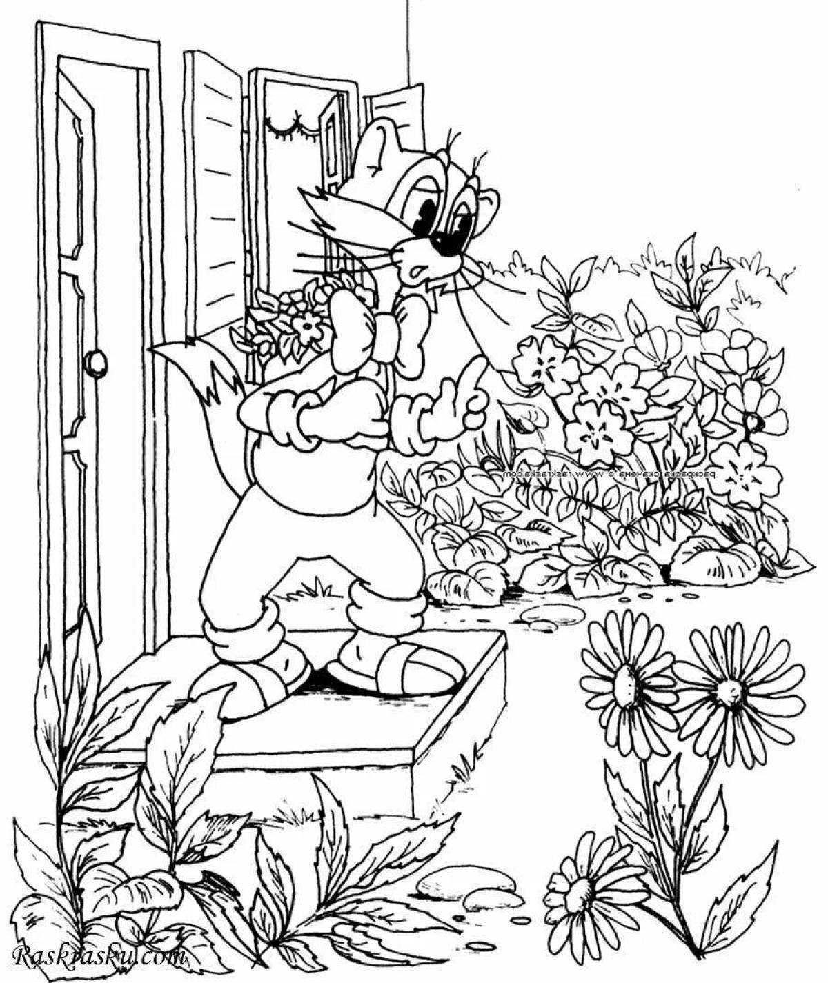 Charming leopold coloring book
