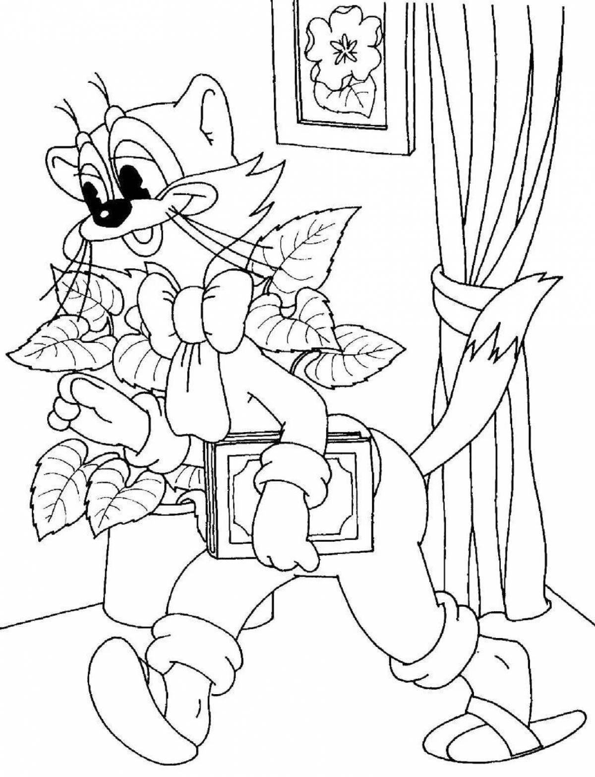 Color explosion leopold coloring page