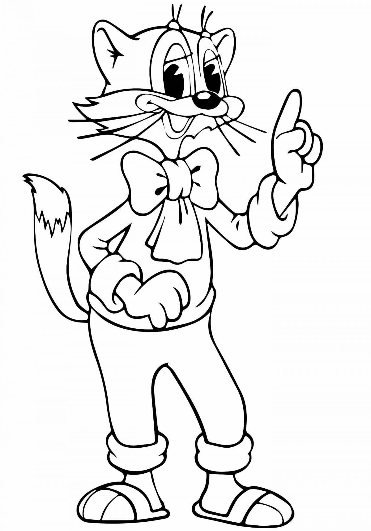 Crazy leopold coloring page