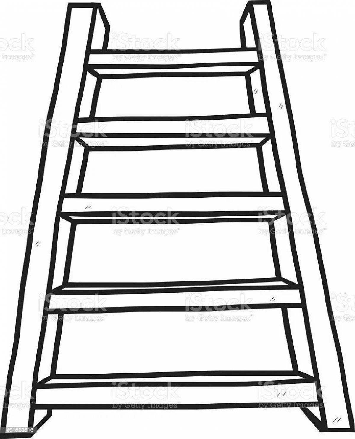 Coloring live stairs for babies
