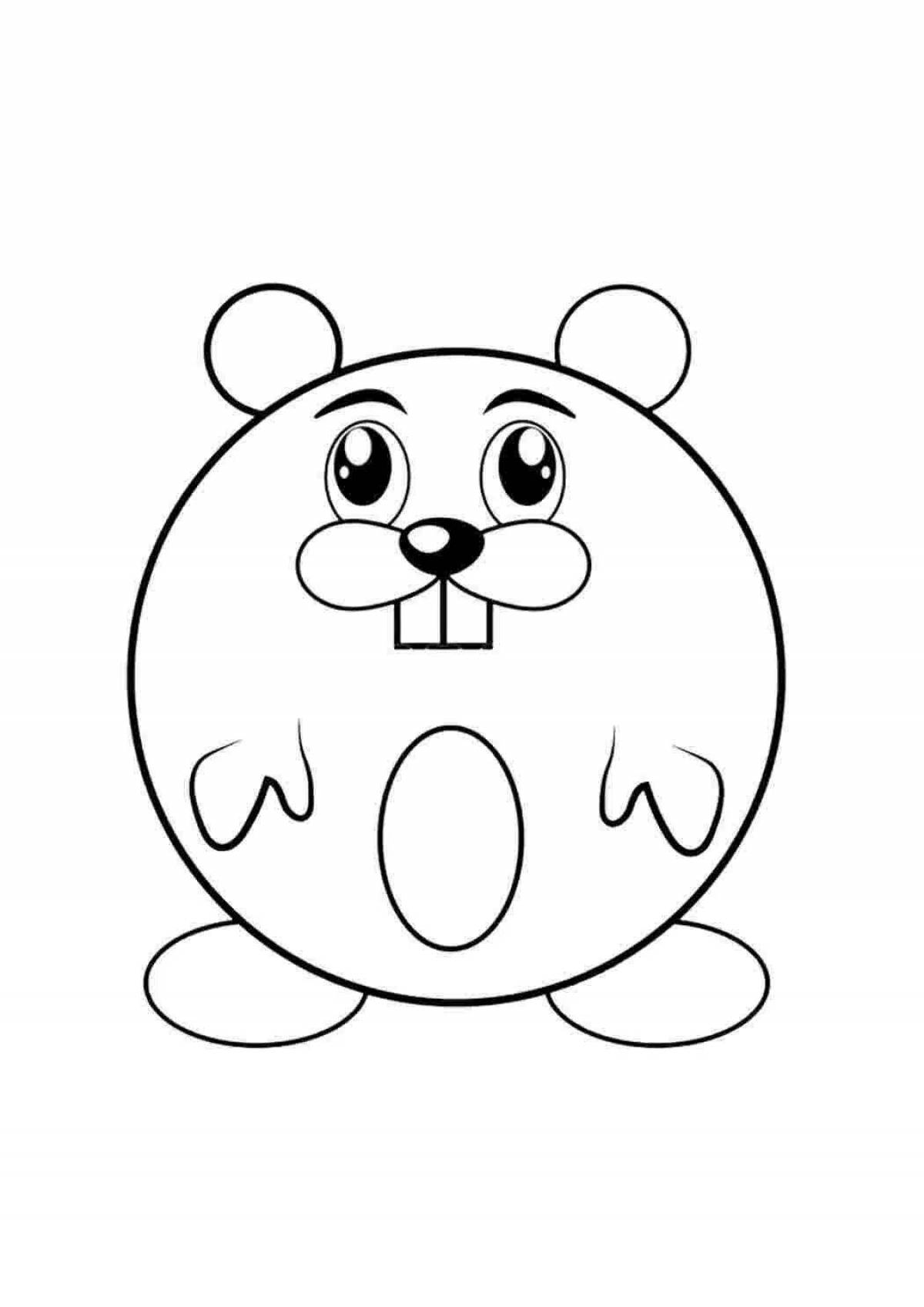Live coloring hamster for baby