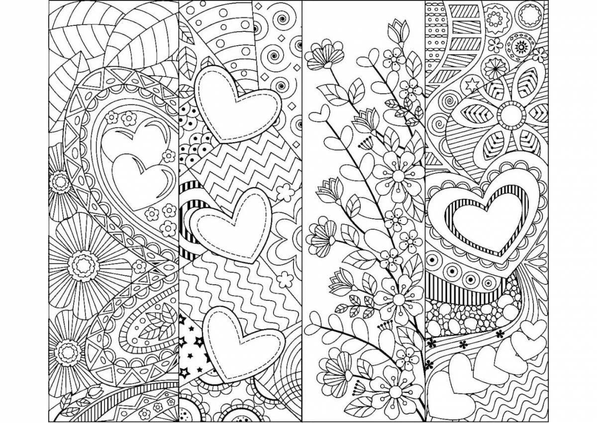 Radiant coloring book for personal diary