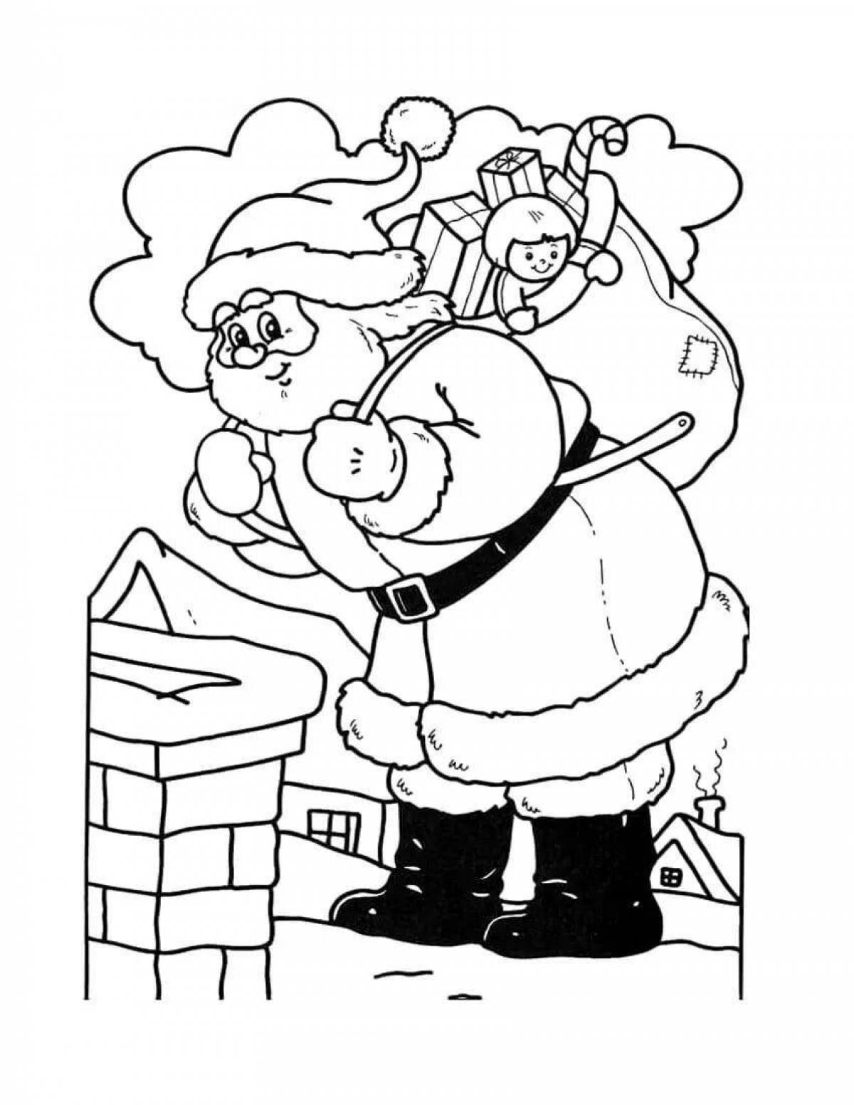 Outstanding santa claus coloring book for kids
