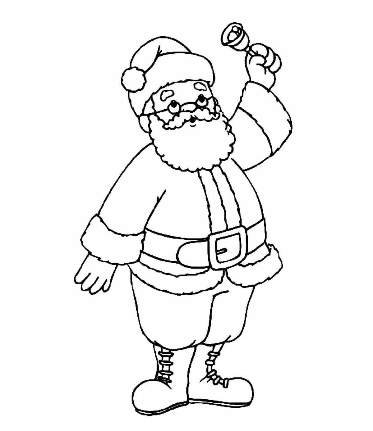 Санта Клаус рисунок для детей