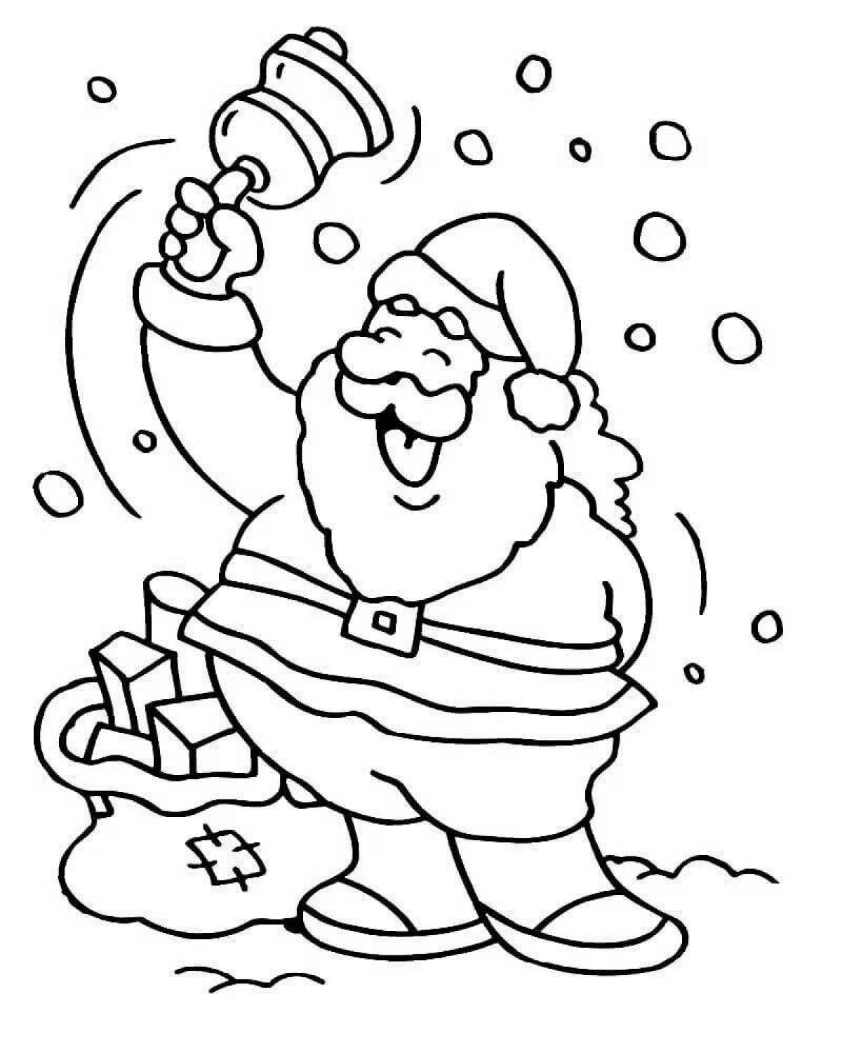Exquisite santa claus coloring book for kids