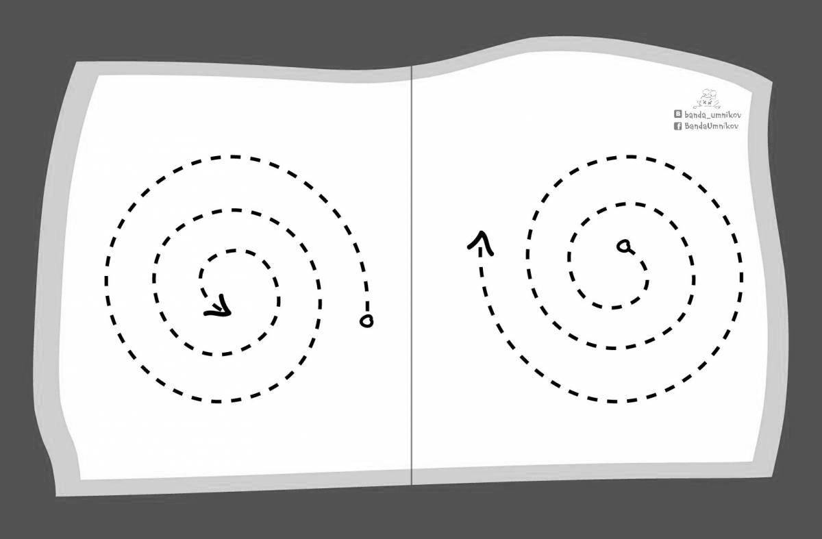 Coloring book funny brain training simulator