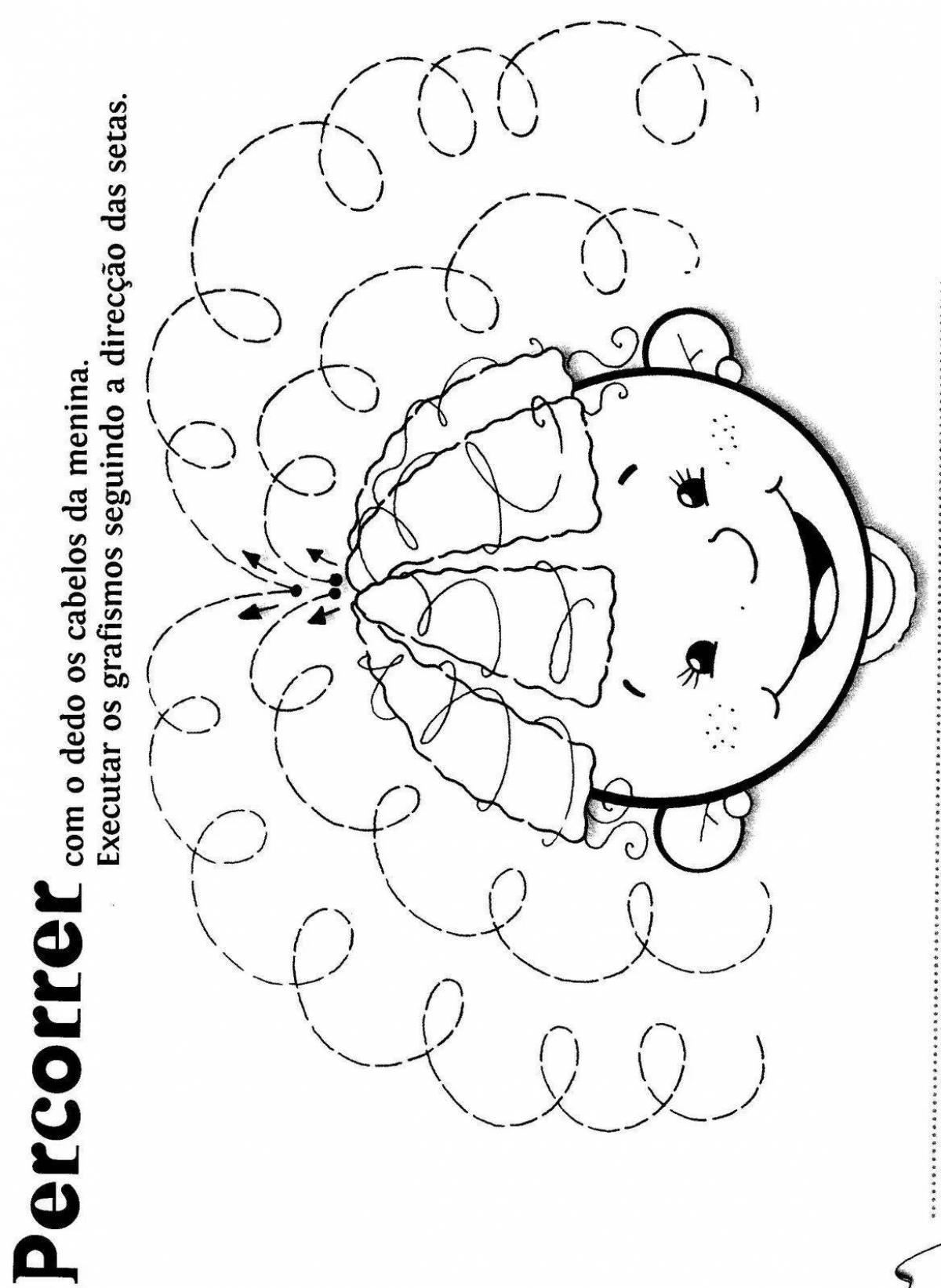 Coloring live brain training simulator