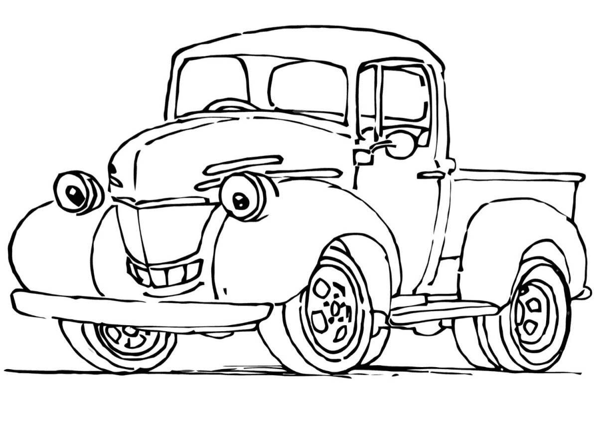 Coloring truck for kids