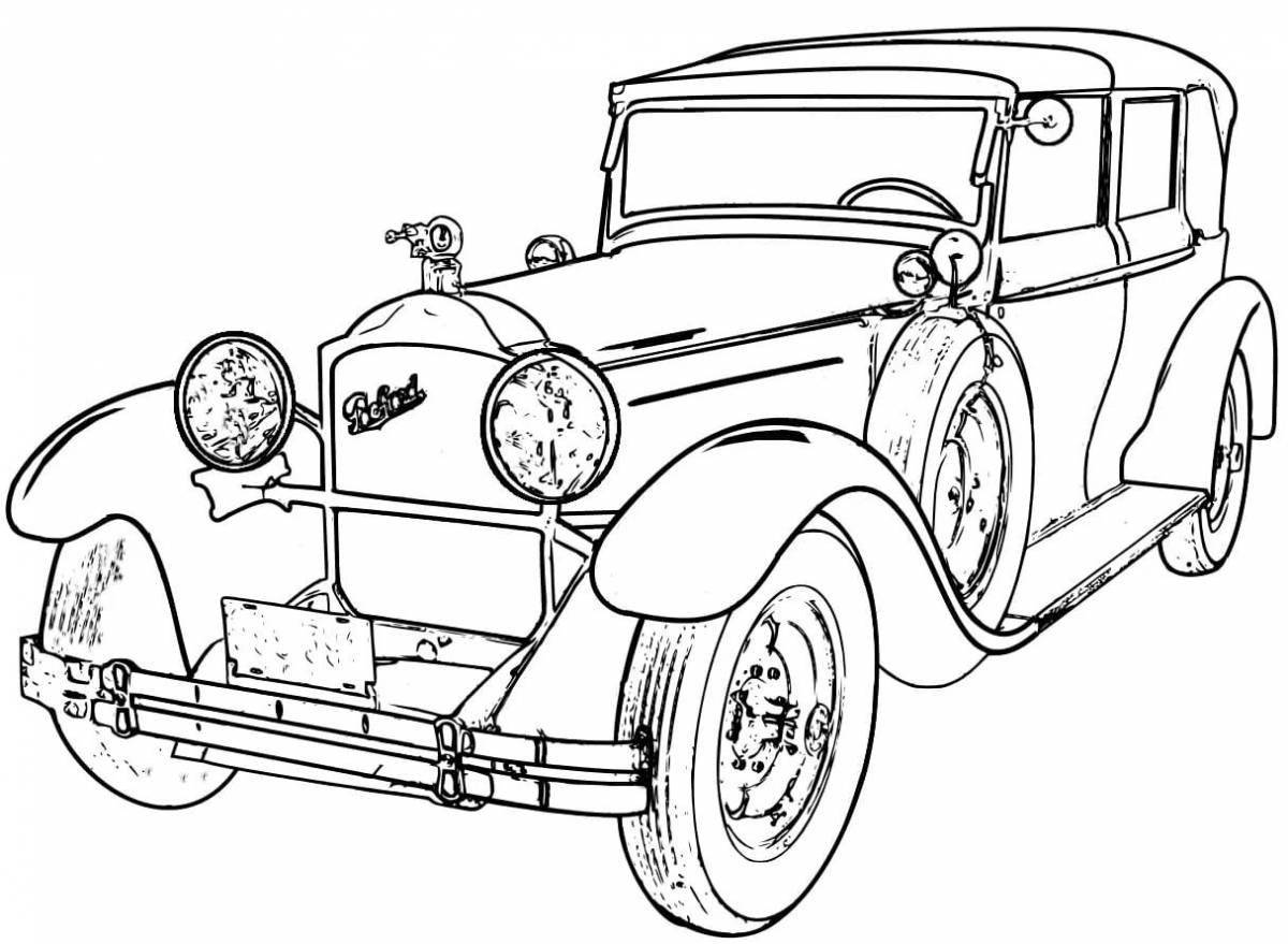 Adorable truck coloring book for teens