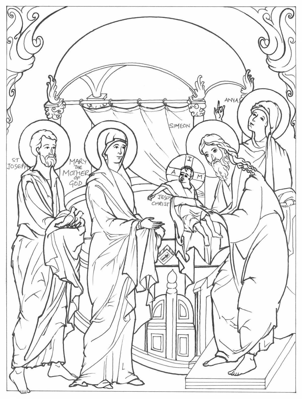 Coloring page glorious assembly of the lord