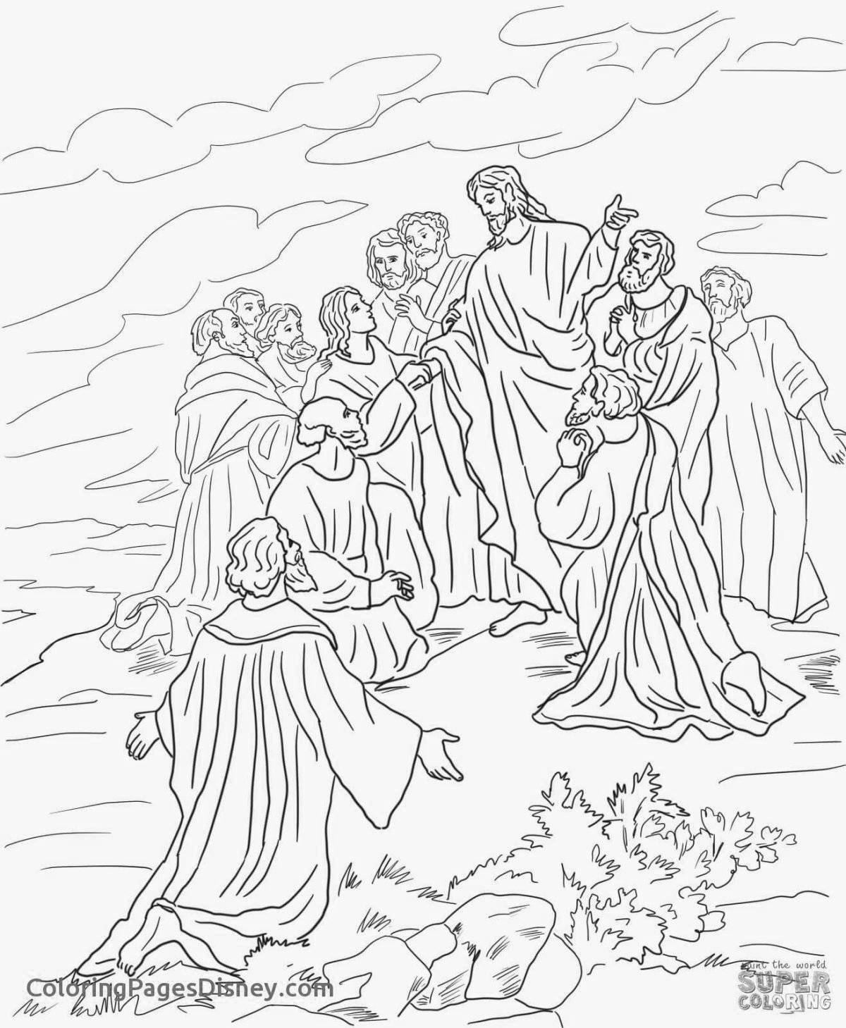Coloring page splendid meeting of the Lord
