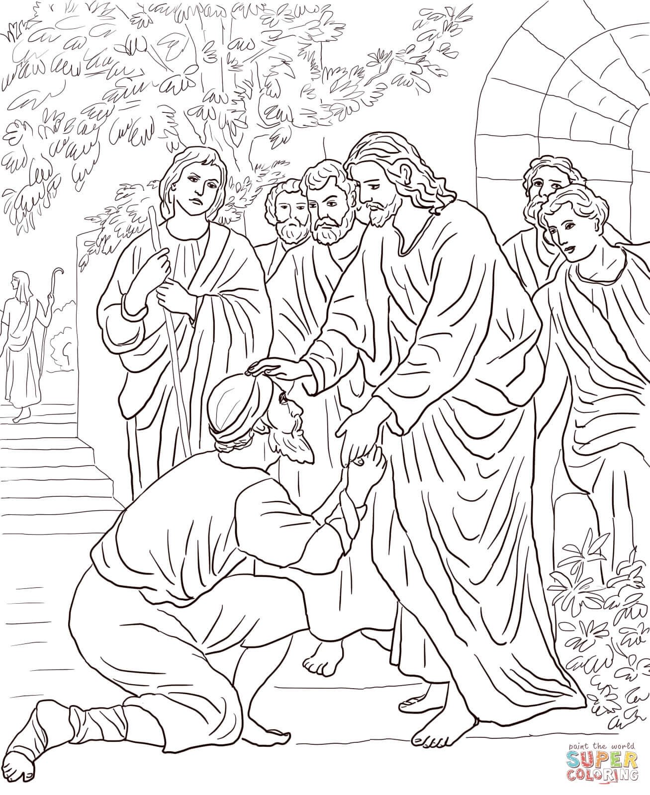 Coloring page majestic meeting of the Lord