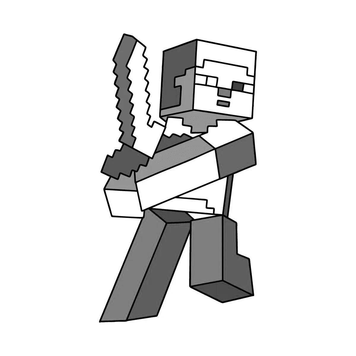 Steve's awesome coloring book for kids