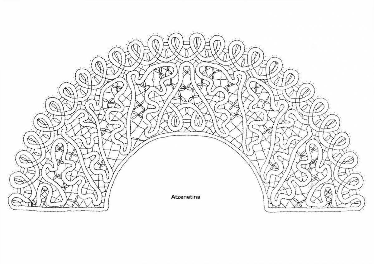 Awesome kokoshnik coloring pages for kids