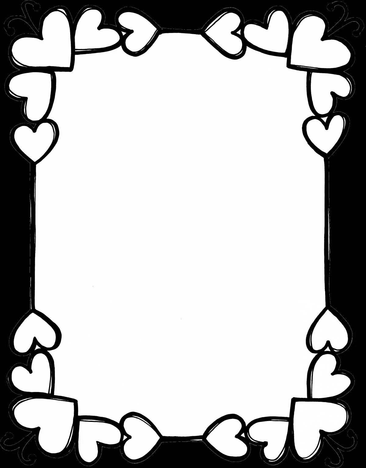 Decorative frames for coloring