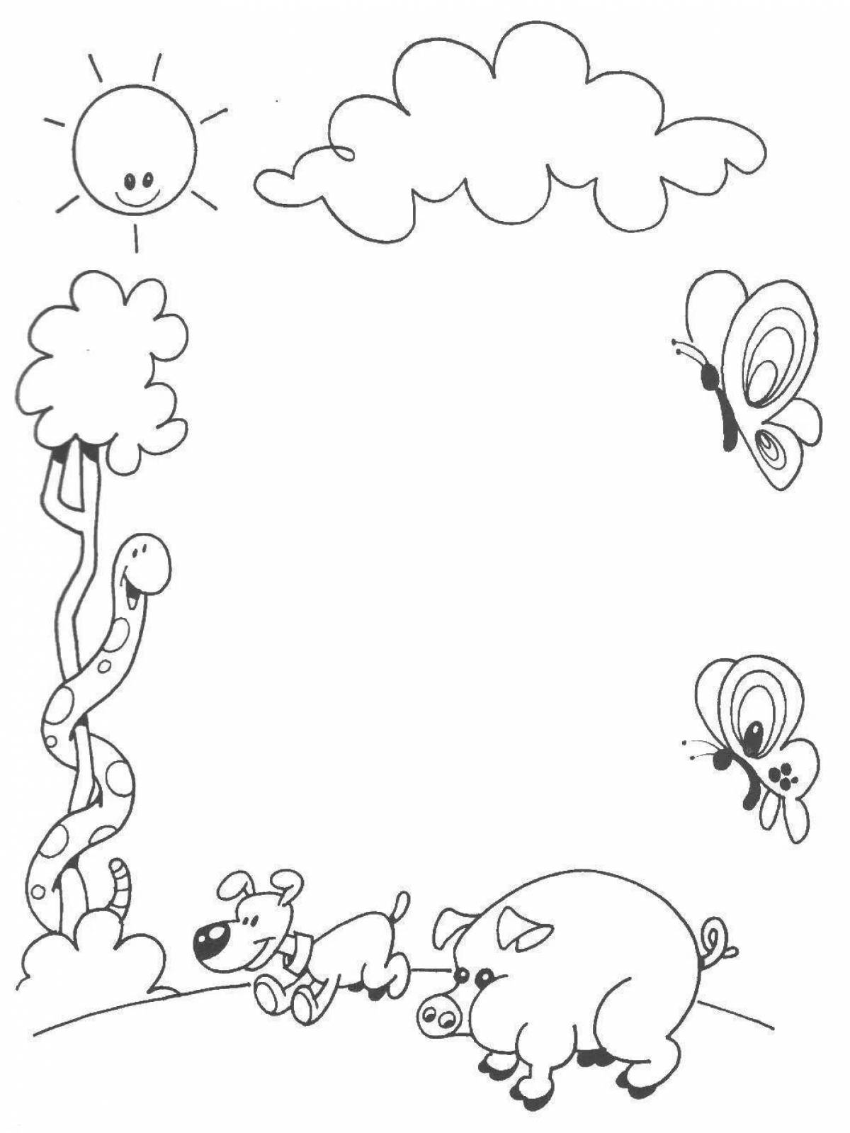 Fancy coloring frames