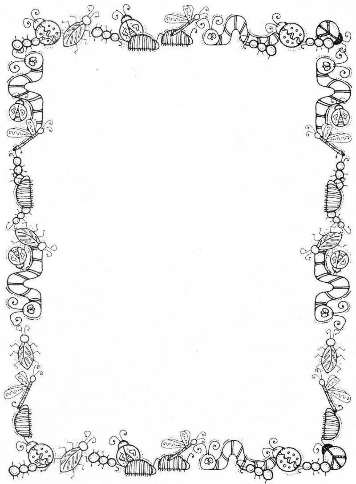 Great frames for coloring pages