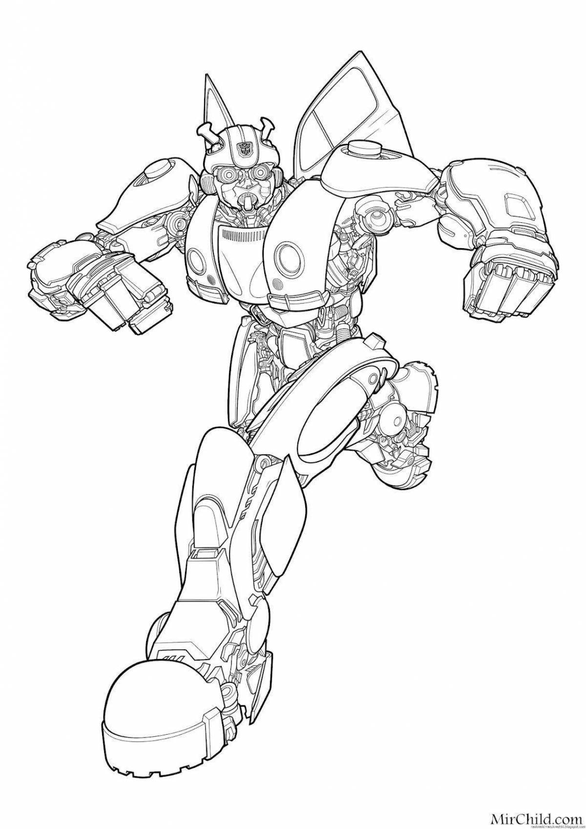 A fun Autobot coloring book for kids