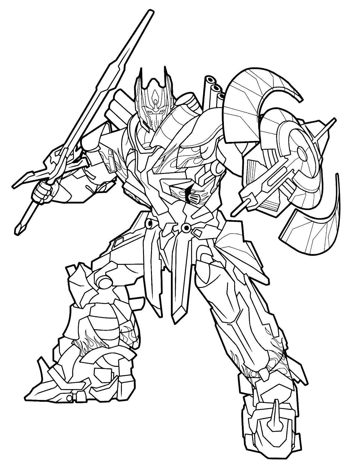Wonderful Autobots coloring pages for kids