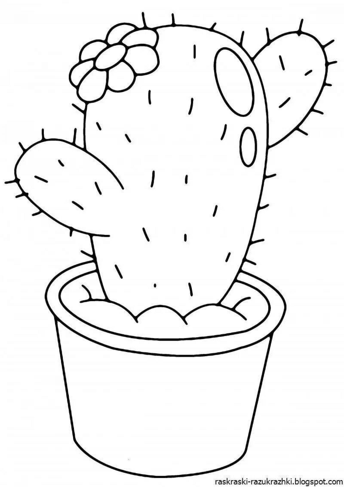 Fabulous houseplants coloring pages for kids